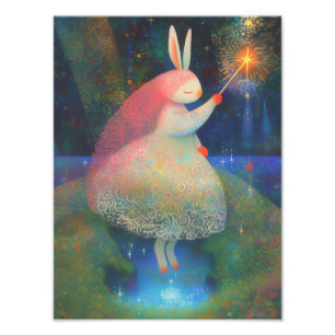 Rabbit Princess Fotodruck