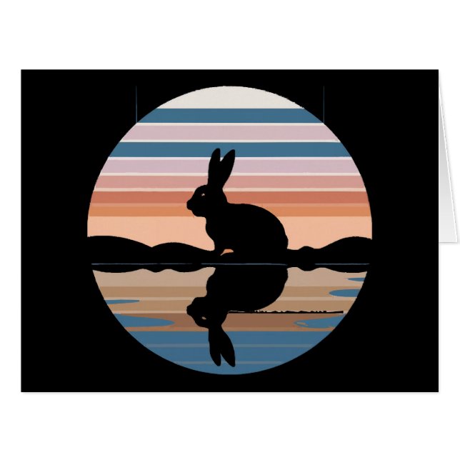 Rabbit Retro Sunset (Vorderseite (Horizontal))