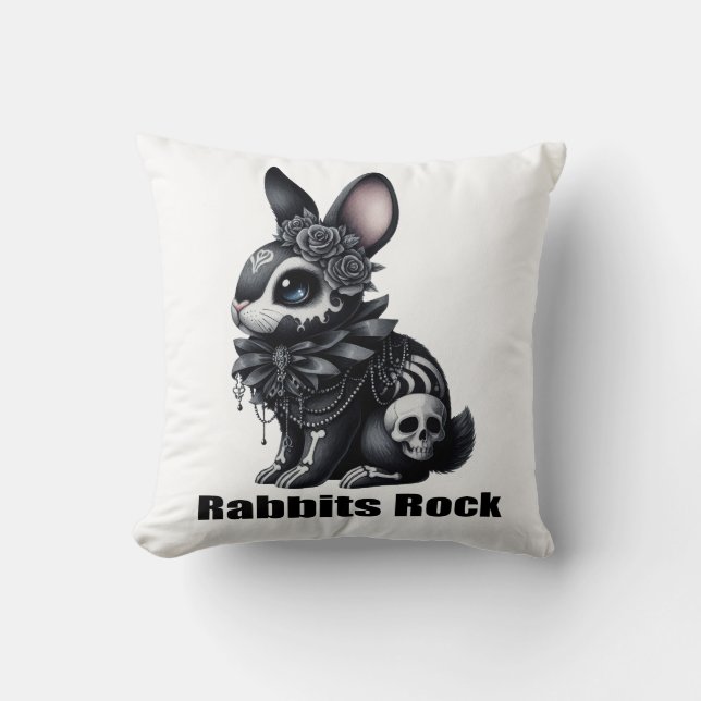 Rabbit Rock Kissen (Vorderseite)