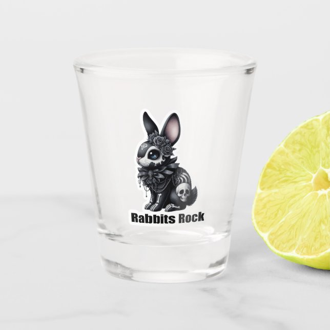 Rabbit Rock Schnapsglas (Vorderseite)