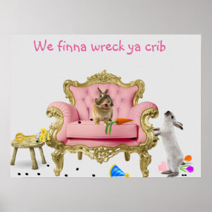 Rabbit Shenanigans Poster