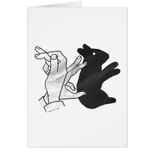 Rabbit Silhouette main (Devant)