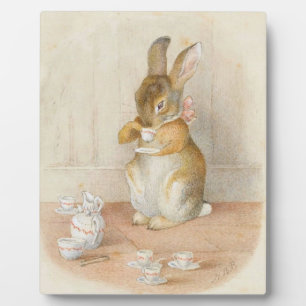 Rabbit Tee Party - Beatrix Potter Fotoplatte