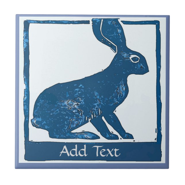 Rabbit Tile, Text hinzufügen Fliese (Vorderseite)