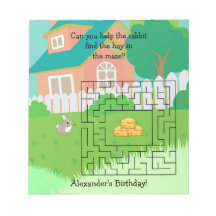Rabbit und Hay Birthday Maze Activity Editor