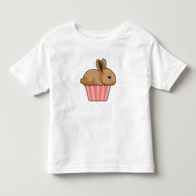 Rabbit with Muffin Kleinkind T-shirt (Vorderseite)