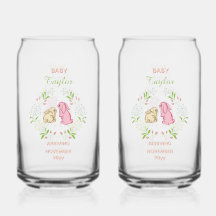 Rabbit Wreath Soda Glass