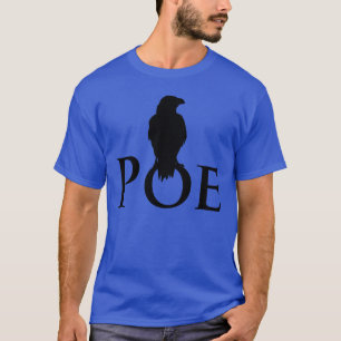 Rabe auf dem Schriftzug POE T-Shirt