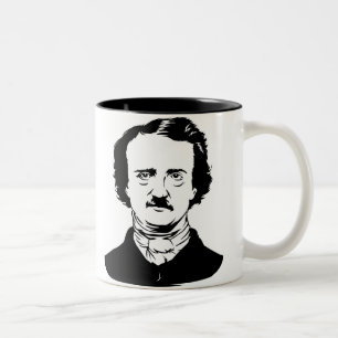 Rabe Edgar Allen Poe Zweifarbige Tasse