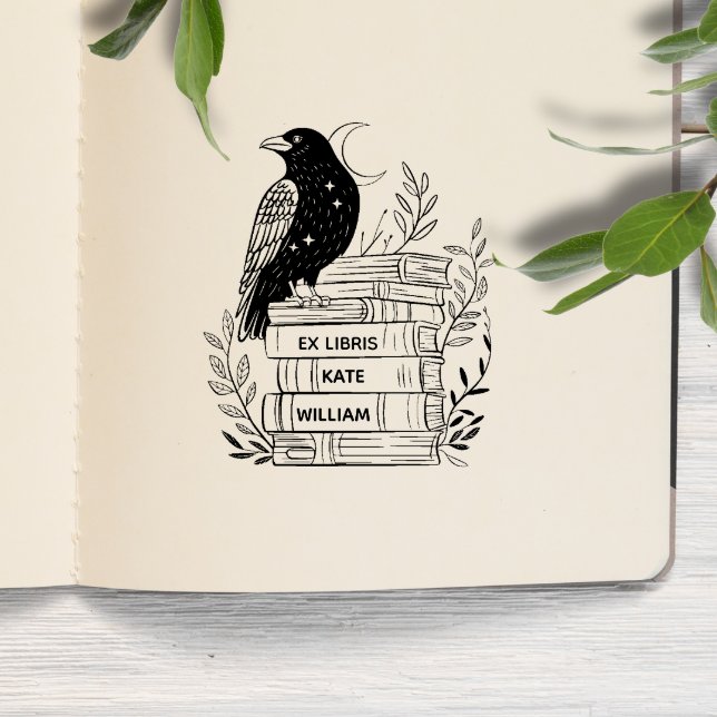 Rabe Ex libris Permastempel (Von Creator hochgeladen)