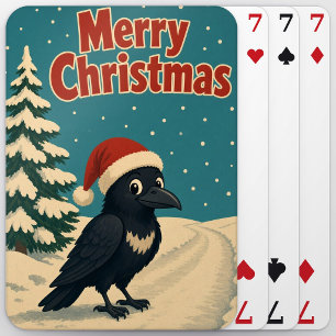 Rabe Frozen Lane Tier Weihnachten Spielkarten
