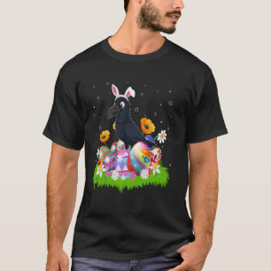Rabe Krähe Vogel Ostern Ostereier-Suche Bunny Ohr T-Shirt