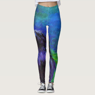 Rabe mit eine Haltungs-Leggings Leggings