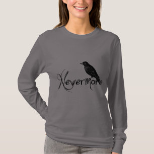 Rabe nie wieder Halloween Edgar Allen Poe T-Shirt
