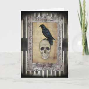Rabe und Totenkopf Karte