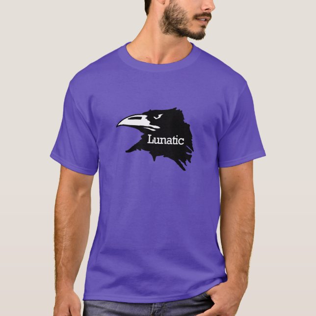 Rabe verrückt T-Shirt (Vorderseite)