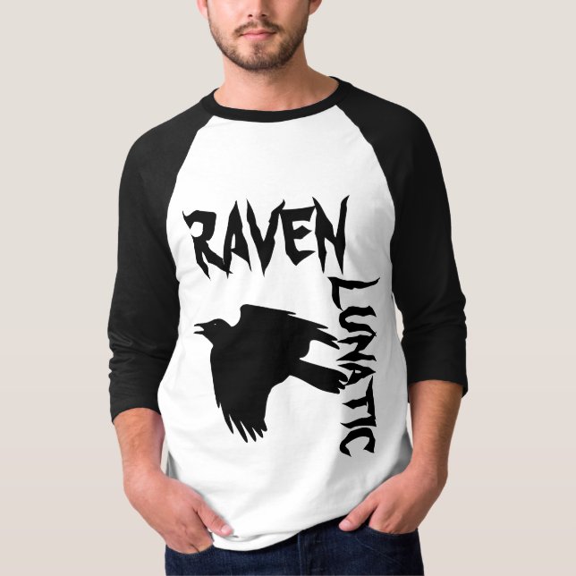 Rabe verrückt T-Shirt (Vorderseite)