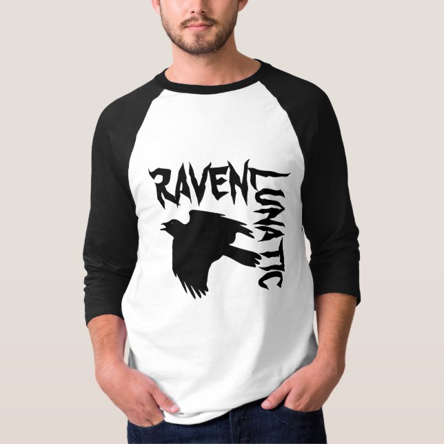 Rabe verrückt T-Shirt (Vorderseite)