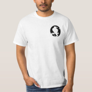 Raben-Docht entwirft weißen T - Shirt