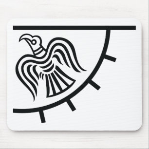 Raben-Fahne (Viking-Flagge) Mousepad