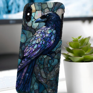 Raben im Stil von Bleiglas (Faux) Hülle iPhone Cov iPhone 16 Pro Hülle