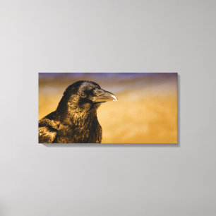 Raben-Krähen-gotische Fantasie-Schwarz-Vogel-Natu Leinwanddruck