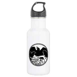 Raben-Kunst-coole Krähen-Kunst-Sport-Flasche Trinkflasche