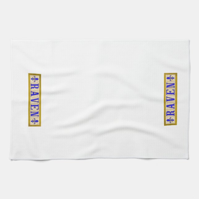 Raben-Lilien-Küchen-Tücher Handtuch (Horizontal)