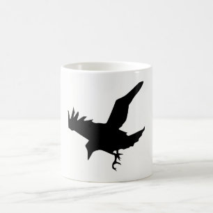 Raben-Silhouette Kaffeetasse