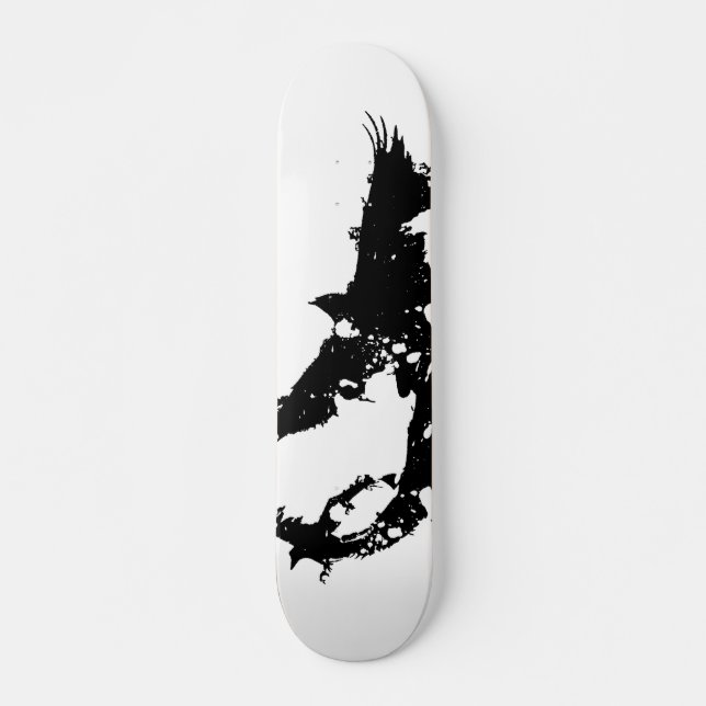 Raben-Skateboard Skateboard (Vorne)