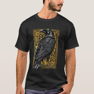 Raben-Tarotkarte Schwarze Krähe Dark Academia Okku T-Shirt