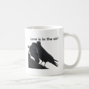 Raben-Tasse - Liebe ist in der Luft! Kaffeetasse