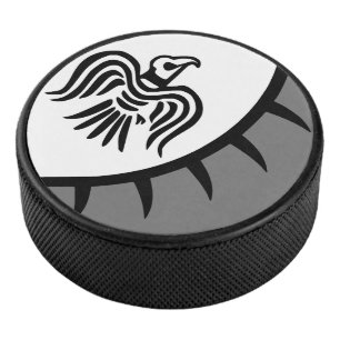 Raben-Wikingbanner Eishockey Puck