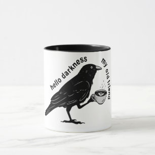 Rabenkrähe Kaffee Herbst Niemalsmehr Poe Gotisch Tasse