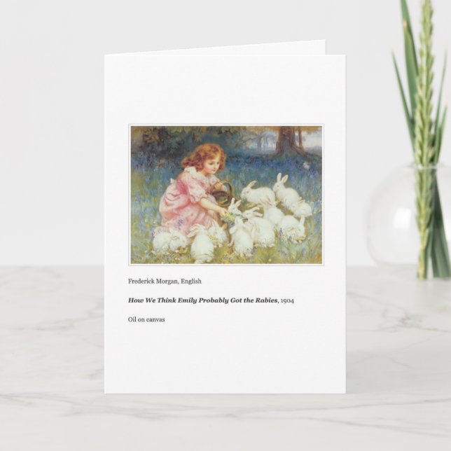 RABIES EASTER CARD FEIERTAGSKARTE (Vorderseite)