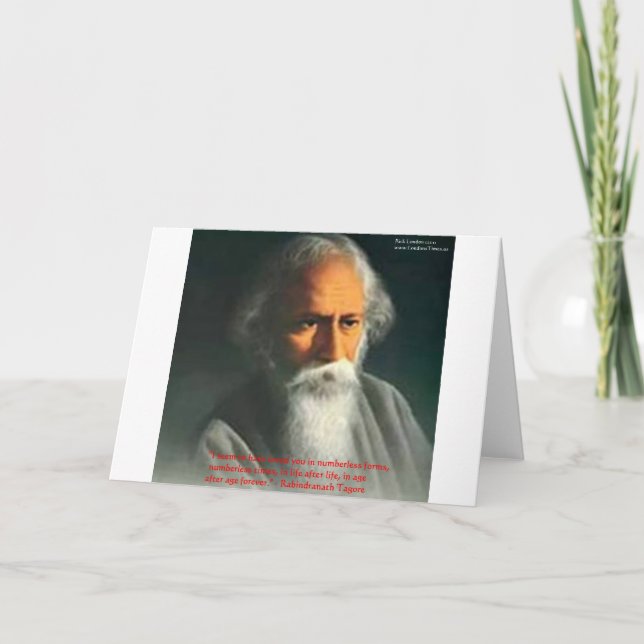 Rabindranath Tagore Liebe Zitat Geschenke & Karten (Vorderseite)