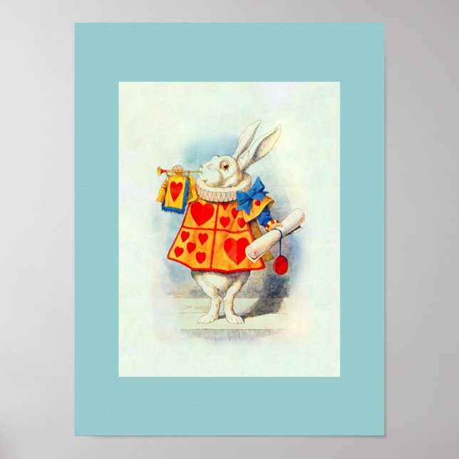 Rabit in der Alice im Wunderland ~ Poster (Vorne)