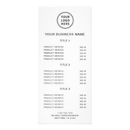 Raccard für einfache Business-Logos Werbekarte