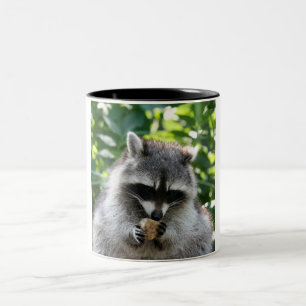 Raccoon 004 zweifarbige tasse