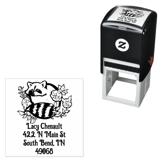 Raccoon Address Permastempel (Beispiel)