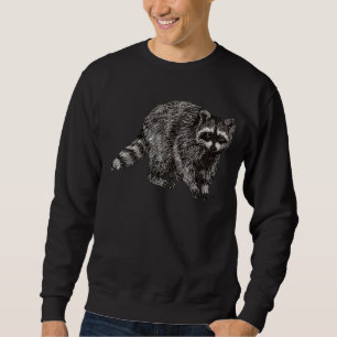Raccoon Animal Anarchie Trashed Raccoon Panda Sweatshirt