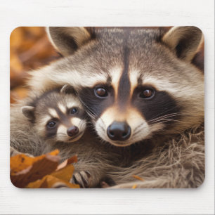 Raccoon Animal Wild Beauty Freedom Wilderness Art Mousepad