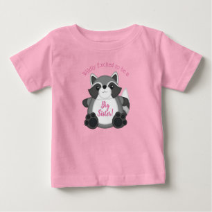 Raccoon Baby Dusche Rosa Baby T-shirt
