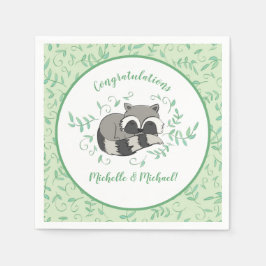 Raccoon Baby Dusche Serviette