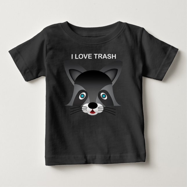 Raccoon - Baby Fine Jersey T - Shirt (Vorderseite)