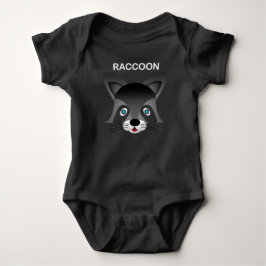 Raccoon - Baby Jersey Bodysuit Baby Strampler