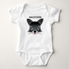 Raccoon - Baby Jersey Bodysuit Baby Strampler