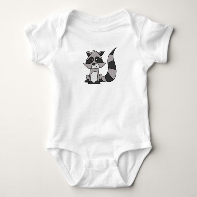 Raccoon Baby Strampler (Vorderseite)