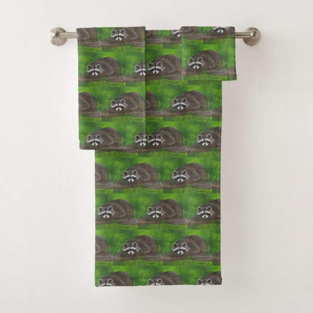 Raccoon Badhandtuch Set (Insitu)