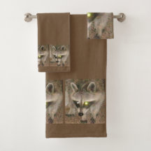 Raccoon Bath Handtuch Set